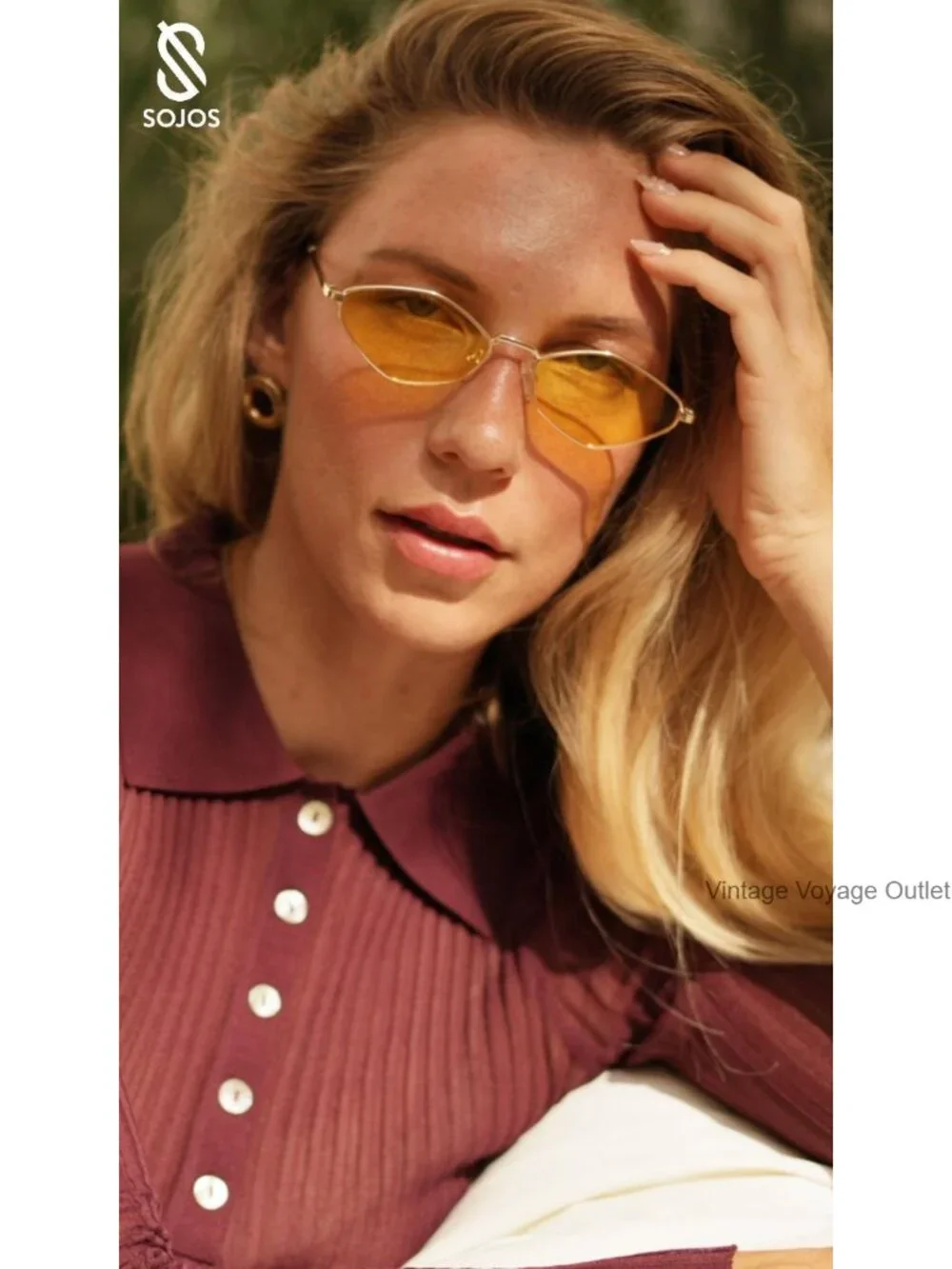 Retro Polarized Sunglasses for Women Men Vintage Irregular Shades UV400
